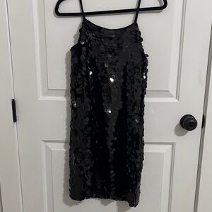 Black Sequin Dress